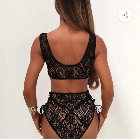 Sexy Lace 2 piece Swimsuit - Picture 4 of 7